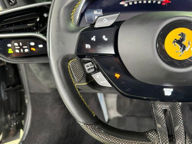 2023 Ferrari 296 GTB Grigio Scuro paint, front lifter, matte grey wheels, carplay, surround view, interior carbon & MORE! Fort Lauderdale FL