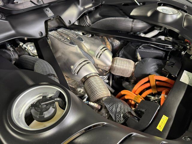 2023 Ferrari 296 GTB Grigio Scuro paint, front lifter, matte grey wheels, carplay, surround view, interior carbon & MORE! Fort Lauderdale FL