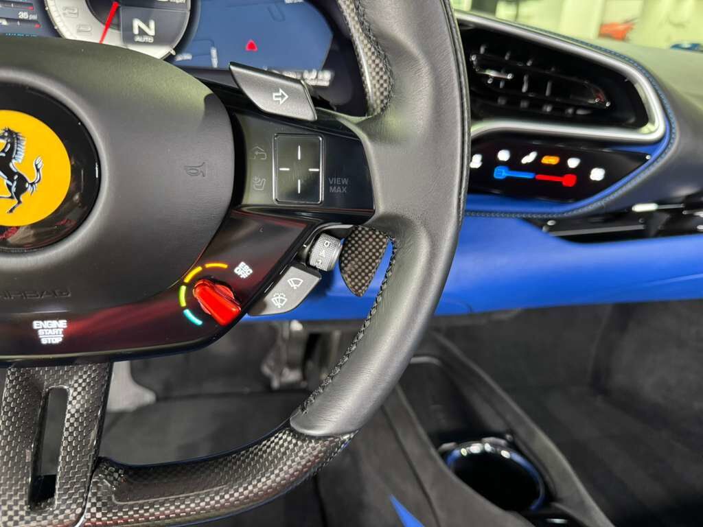 2023 Ferrari 296 GTB Nero B/B paint, Livrea Azzurro Dino, Extra-Range Azzurro interior, carbon galore AND MORE!!! Fort Lauderdale FL