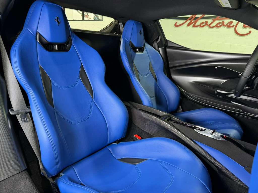 2023 Ferrari 296 GTB Nero B/B paint, Livrea Azzurro Dino, Extra-Range Azzurro interior, carbon galore AND MORE!!! Fort Lauderdale FL