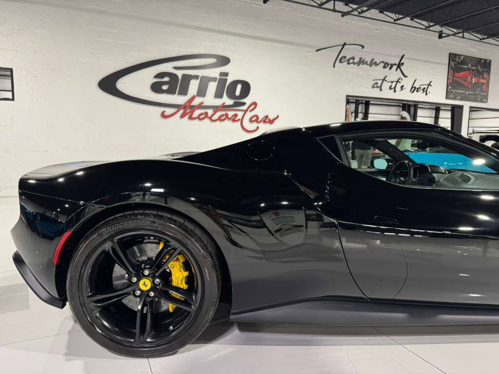 2023 Ferrari 296 GTB Nero B/B paint, Livrea Azzurro Dino, Extra-Range Azzurro interior, carbon galore AND MORE!!! Fort Lauderdale FL