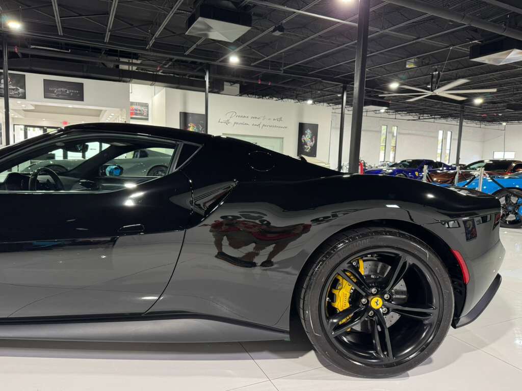 2023 Ferrari 296 GTB Nero B/B paint, Livrea Azzurro Dino, Extra-Range Azzurro interior, carbon galore AND MORE!!! Fort Lauderdale FL