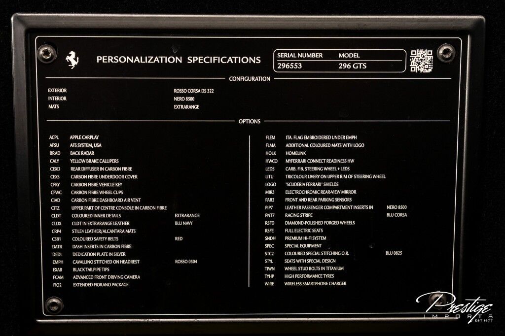 2023 Ferrari 296 GTS North Miami Beach FL