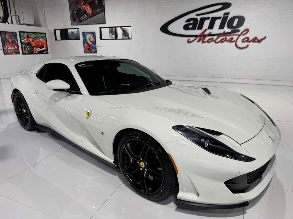 2023 Ferrari 812 GTS Bianco Avus paint, front lifter, passenger display, front driving camera, carbon driver zone & MORE! Fort Lauderdale FL