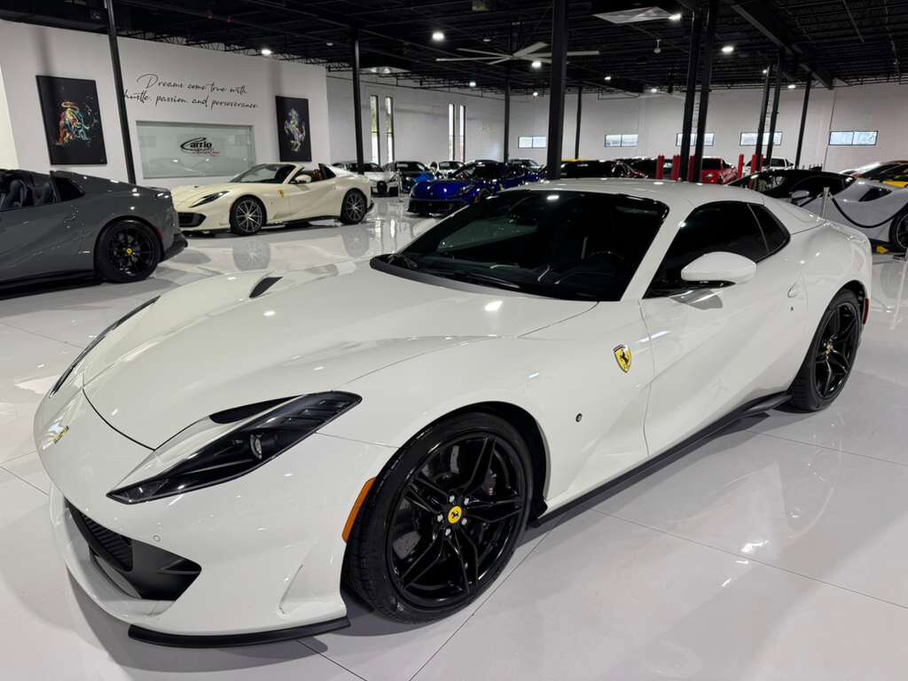 2023 Ferrari 812 GTS Bianco Avus paint, front lifter, passenger display, front driving camera, carbon driver zone & MORE! Fort Lauderdale FL