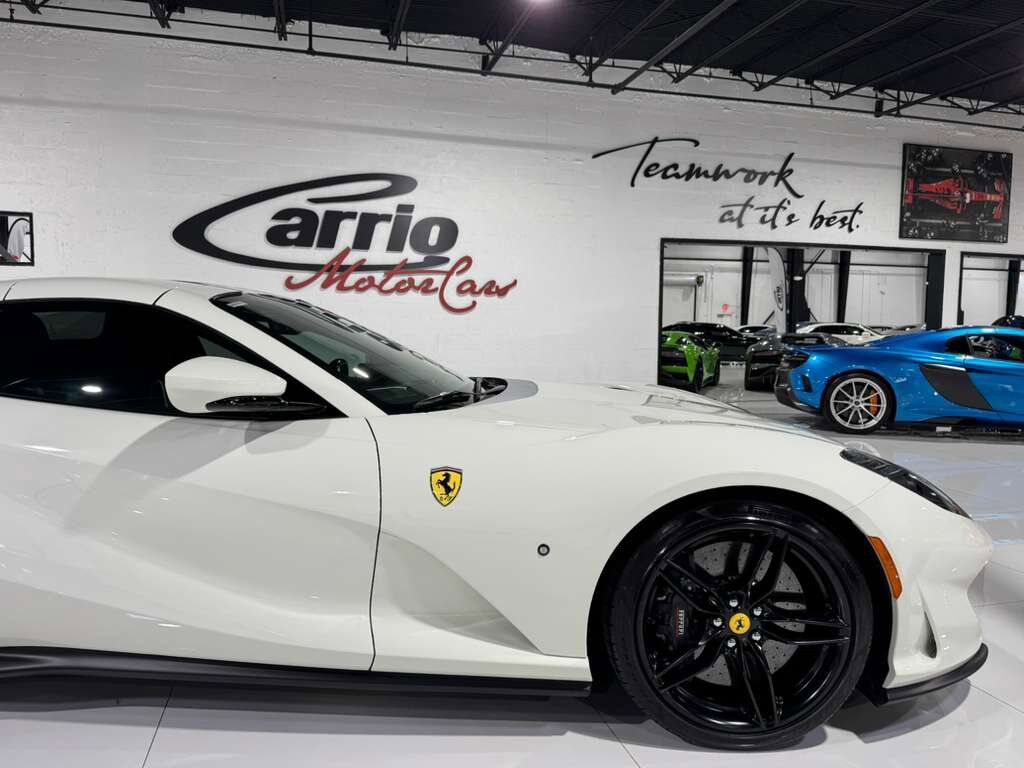 2023 Ferrari 812 GTS Bianco Avus paint, front lifter, passenger display, front driving camera, carbon driver zone & MORE! Fort Lauderdale FL