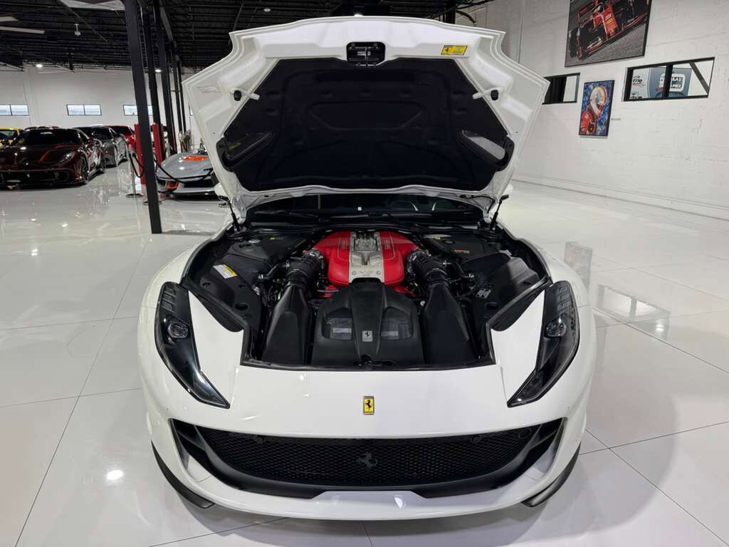 2023 Ferrari 812 GTS Bianco Avus paint, front lifter, passenger display, front driving camera, carbon driver zone & MORE! Fort Lauderdale FL