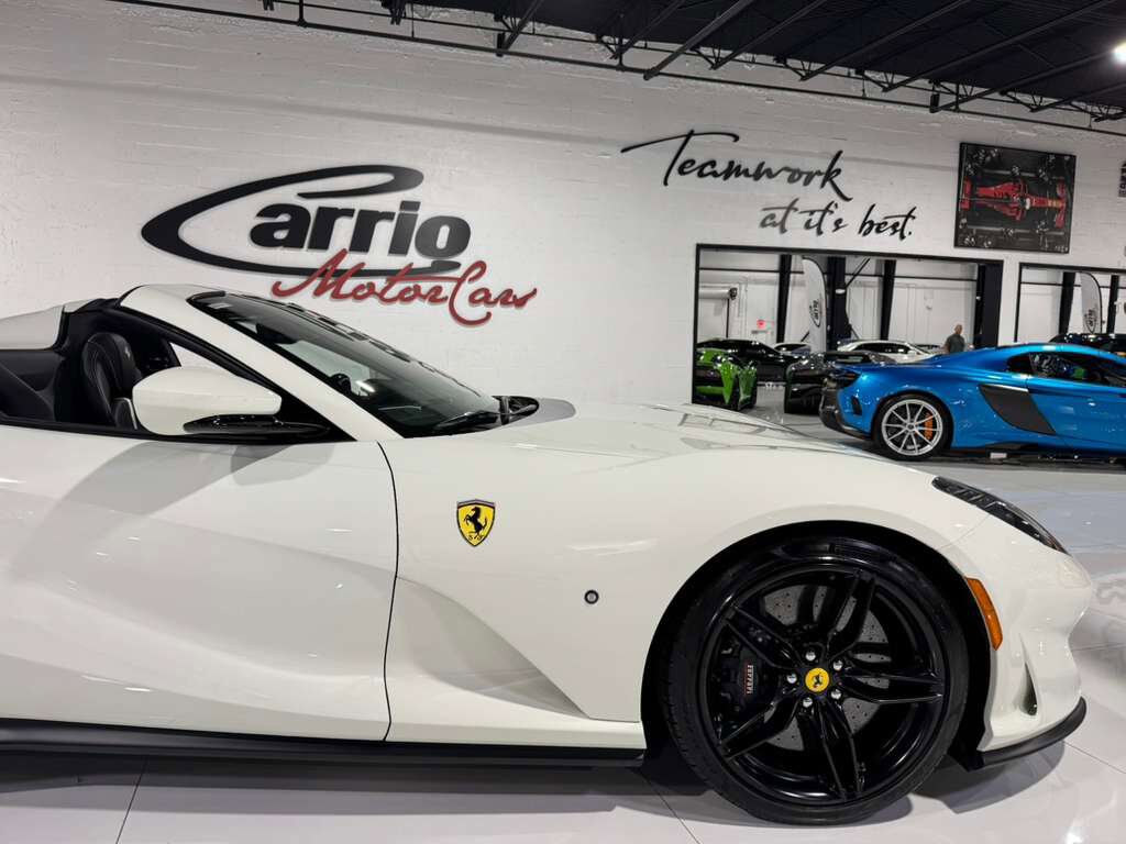2023 Ferrari 812 GTS Bianco Avus paint, front lifter, passenger display, front driving camera, carbon driver zone & MORE! Fort Lauderdale FL