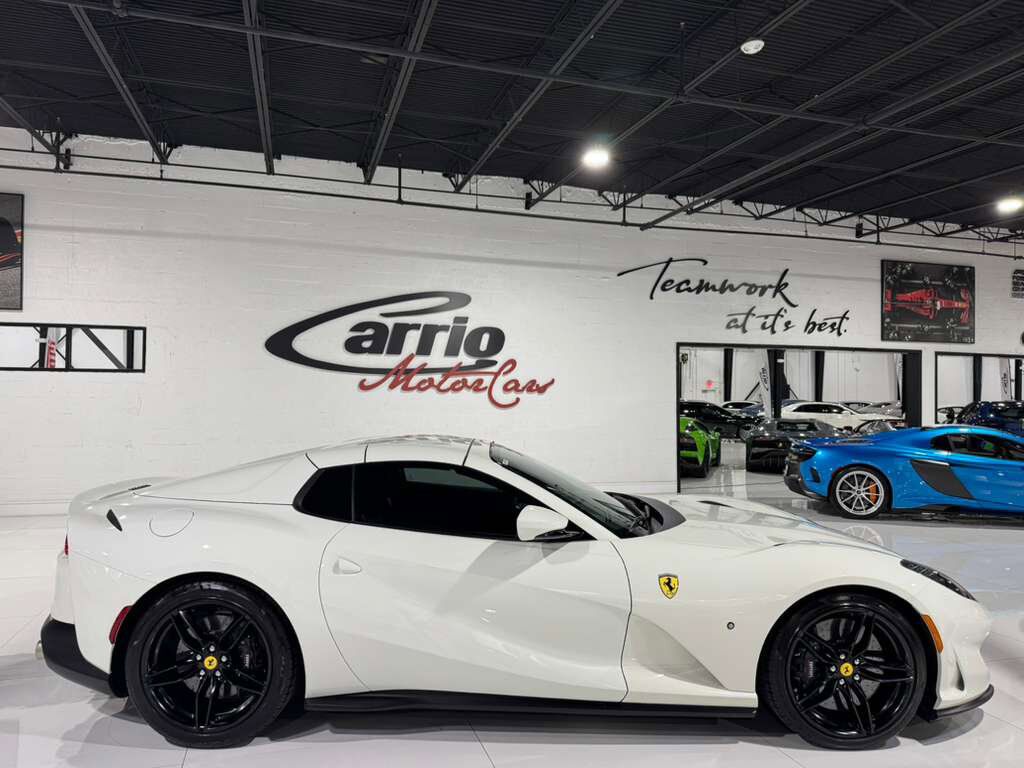 2023 Ferrari 812 GTS Bianco Avus paint, front lifter, passenger display, front driving camera, carbon driver zone & MORE! Fort Lauderdale FL