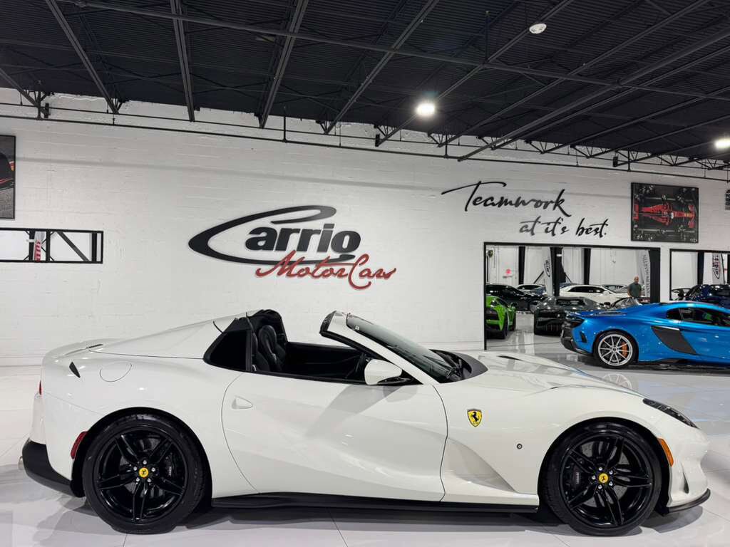 2023 Ferrari 812 GTS Bianco Avus paint, front lifter, passenger display, front driving camera, carbon driver zone & MORE! Fort Lauderdale FL