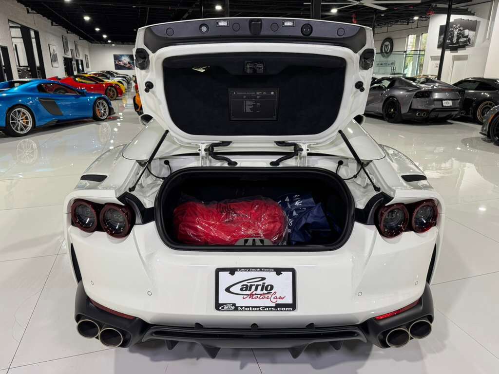 2023 Ferrari 812 GTS Bianco Avus paint, front lifter, passenger display, front driving camera, carbon driver zone & MORE! Fort Lauderdale FL