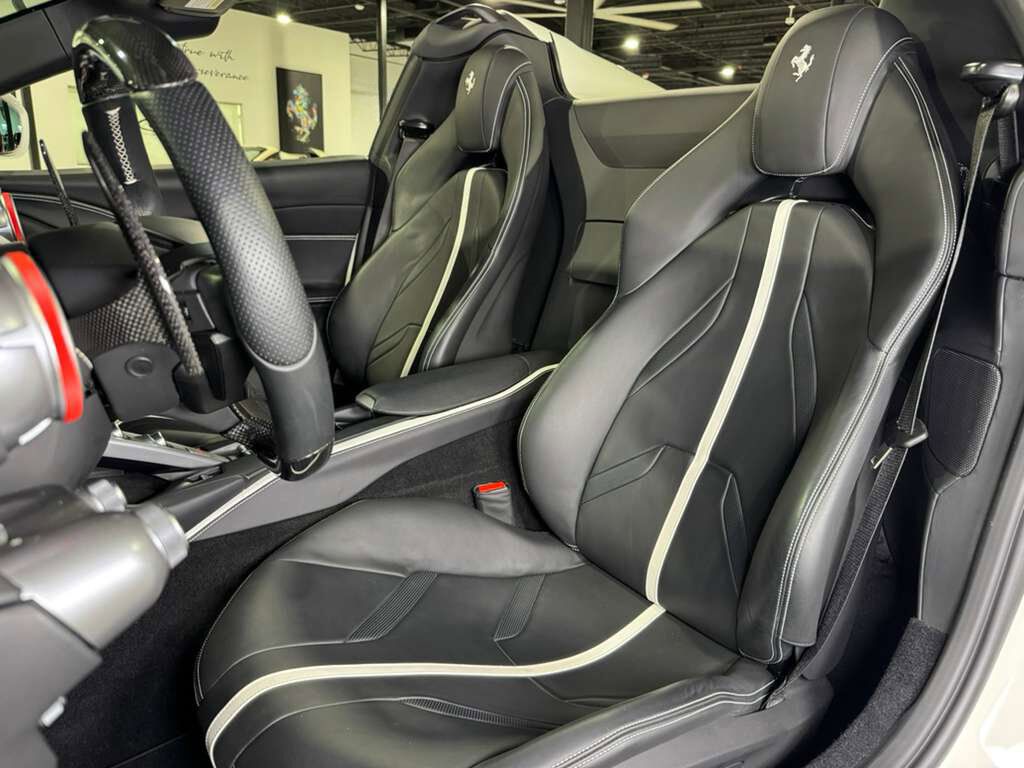 2023 Ferrari 812 GTS Bianco Avus paint, front lifter, passenger display, front driving camera, carbon driver zone & MORE! Fort Lauderdale FL