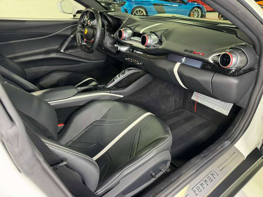 2023 Ferrari 812 GTS Bianco Avus paint, front lifter, passenger display, front driving camera, carbon driver zone & MORE! Fort Lauderdale FL