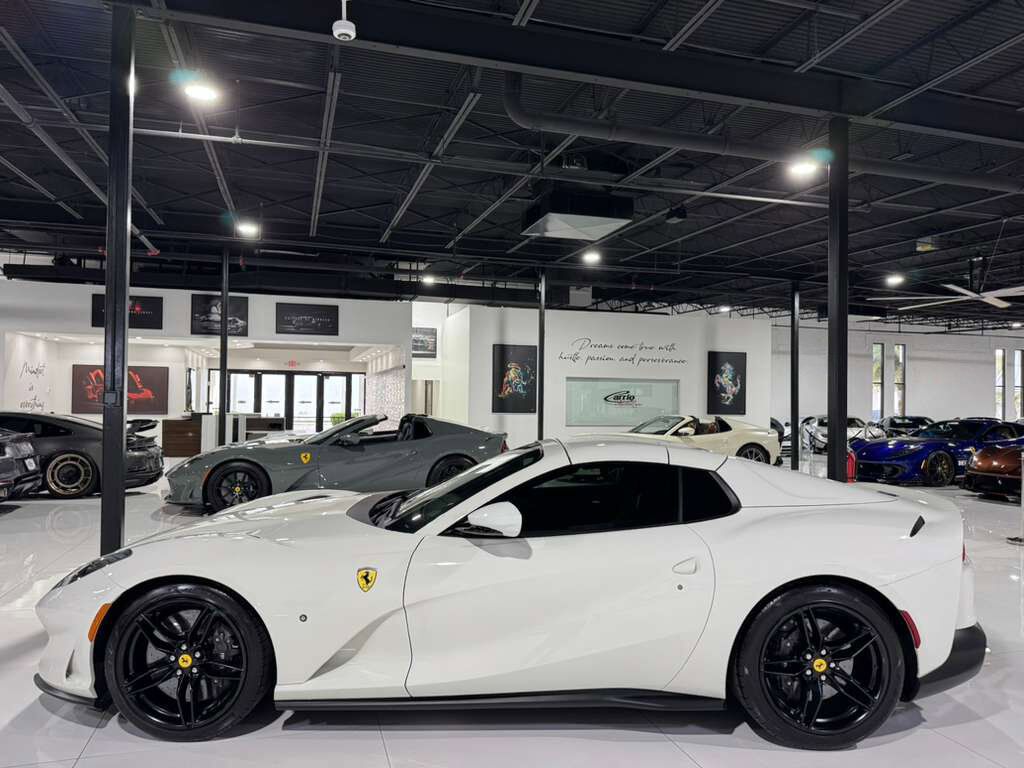 2023 Ferrari 812 GTS Bianco Avus paint, front lifter, passenger display, front driving camera, carbon driver zone & MORE! Fort Lauderdale FL