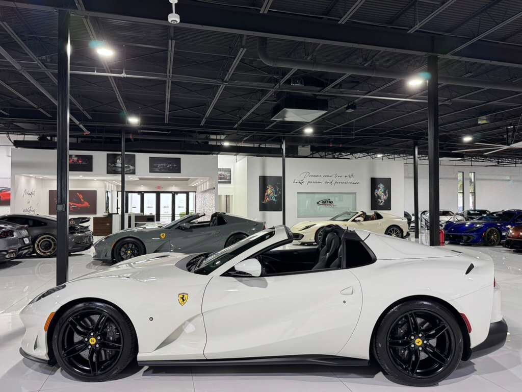 2023 Ferrari 812 GTS Bianco Avus paint, front lifter, passenger display, front driving camera, carbon driver zone & MORE! Fort Lauderdale FL