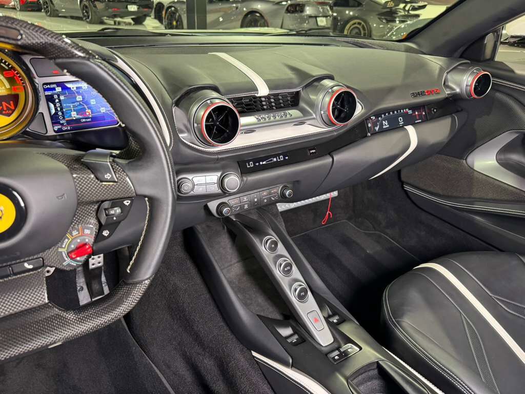 2023 Ferrari 812 GTS Bianco Avus paint, front lifter, passenger display, front driving camera, carbon driver zone & MORE! Fort Lauderdale FL