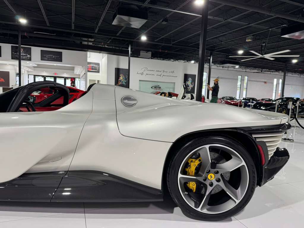 2023 Ferrari Daytona SP3 Bianco Italia paint, Livrea Bianco Cervino, Rosso Ferrari interior, airbrushed shield AND MUCH MORE! Fort Lauderdale FL