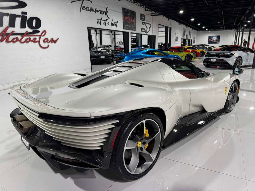 2023 Ferrari Daytona SP3 Bianco Italia paint, Livrea Bianco Cervino, Rosso Ferrari interior, airbrushed shield AND MUCH MORE! Fort Lauderdale FL