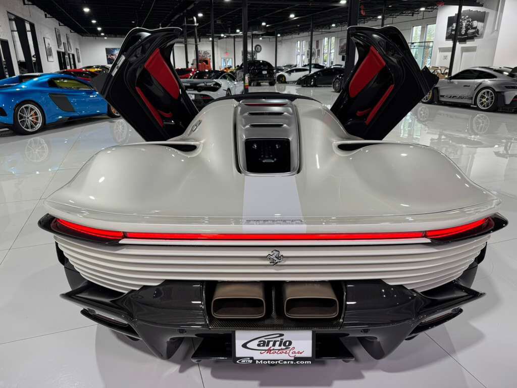 2023 Ferrari Daytona SP3 Bianco Italia paint, Livrea Bianco Cervino, Rosso Ferrari interior, airbrushed shield AND MUCH MORE! Fort Lauderdale FL