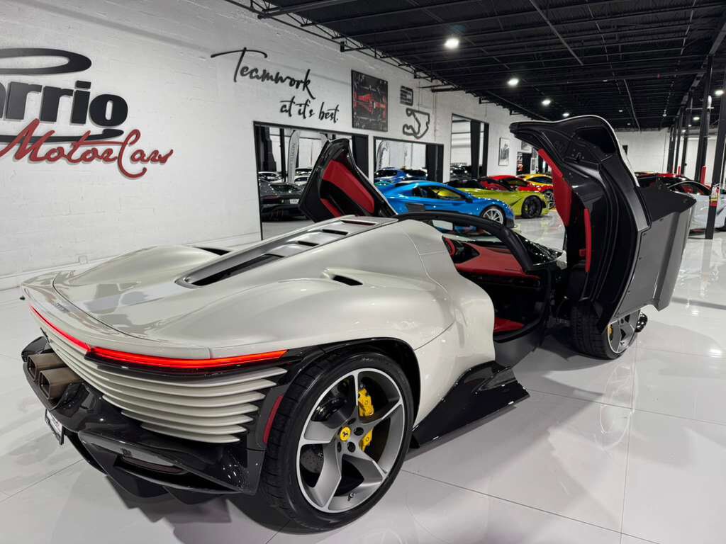 2023 Ferrari Daytona SP3 Bianco Italia paint, Livrea Bianco Cervino, Rosso Ferrari interior, airbrushed shield AND MUCH MORE! Fort Lauderdale FL