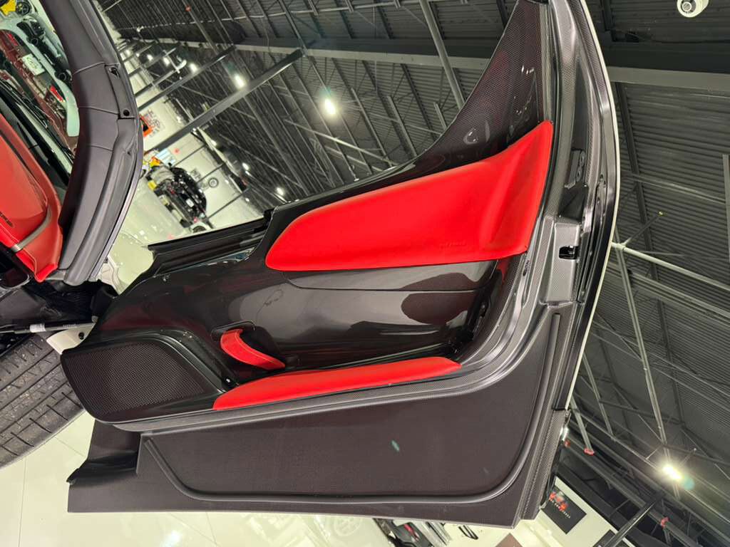 2023 Ferrari Daytona SP3 Bianco Italia paint, Livrea Bianco Cervino, Rosso Ferrari interior, airbrushed shield AND MUCH MORE! Fort Lauderdale FL