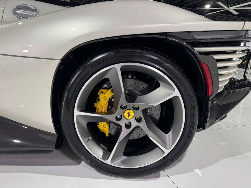 2023 Ferrari Daytona SP3 Bianco Italia paint, Livrea Bianco Cervino, Rosso Ferrari interior, airbrushed shield AND MUCH MORE! Fort Lauderdale FL