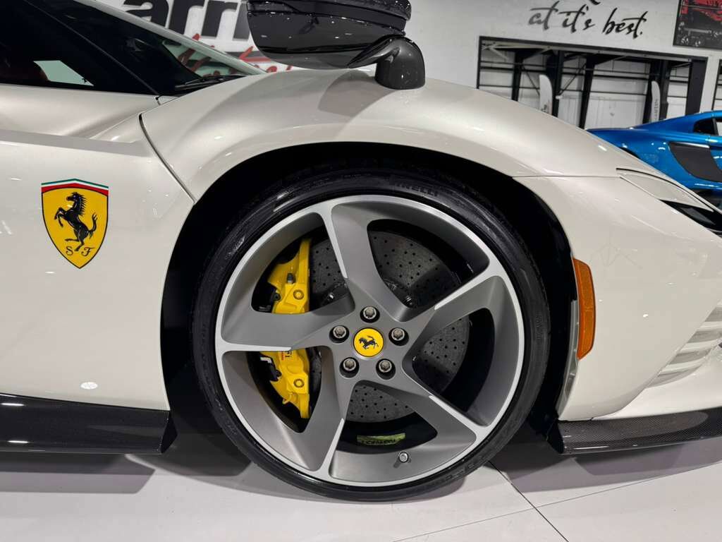 2023 Ferrari Daytona SP3 Bianco Italia paint, Livrea Bianco Cervino, Rosso Ferrari interior, airbrushed shield AND MUCH MORE! Fort Lauderdale FL