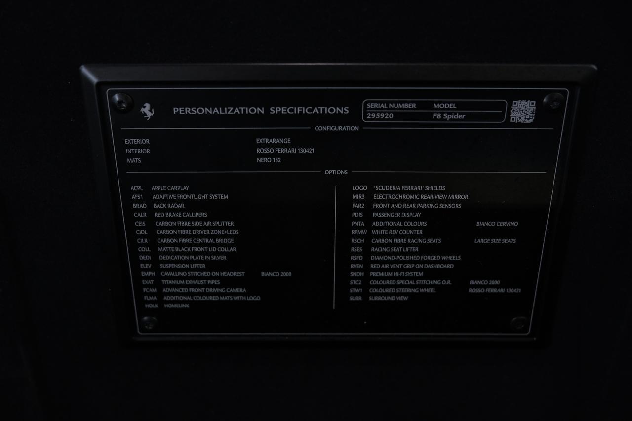2023 Ferrari F8 Spider Base Miami FL