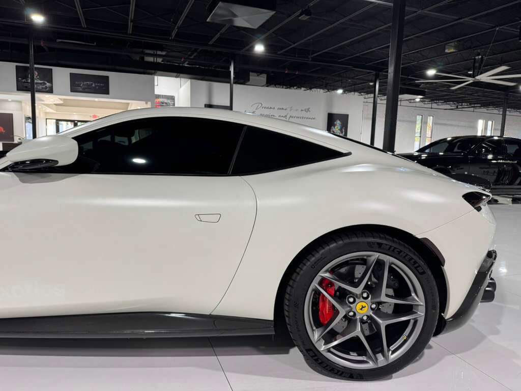 2023 Ferrari Roma Bianco Avus paint, two-tone leather interior, full electric seats, front driving camera & MUCH MORE! Fort Lauderdale FL