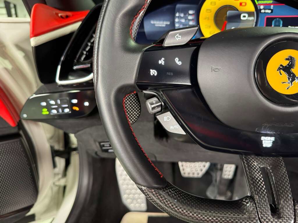 2023 Ferrari Roma Bianco Avus paint, two-tone leather interior, full electric seats, front driving camera & MUCH MORE! Fort Lauderdale FL