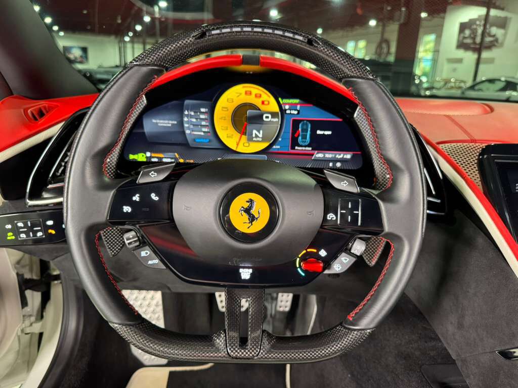 2023 Ferrari Roma Bianco Avus paint, two-tone leather interior, full electric seats, front driving camera & MUCH MORE! Fort Lauderdale FL