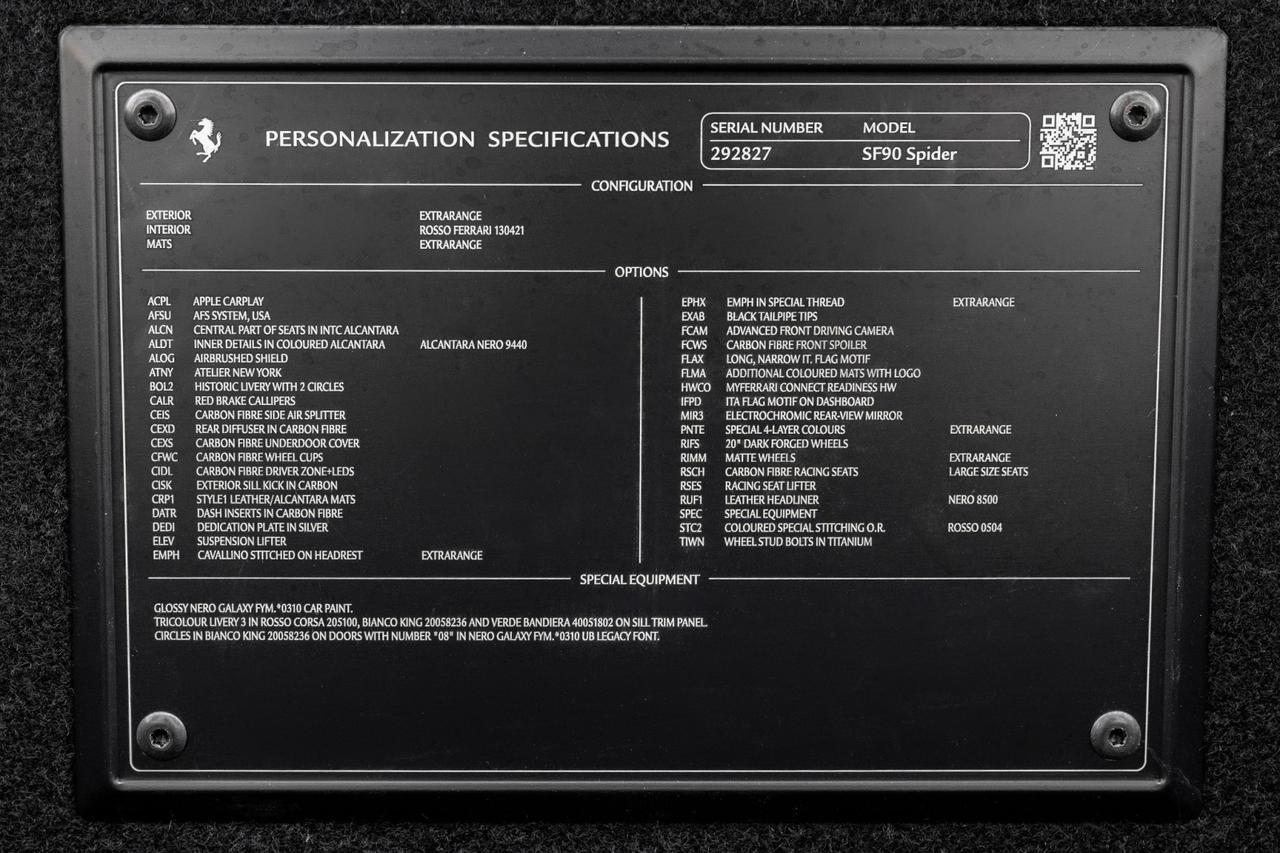 2023 Ferrari SF90 Spider Atelier Build Nero Galaxy Scottsdale AZ