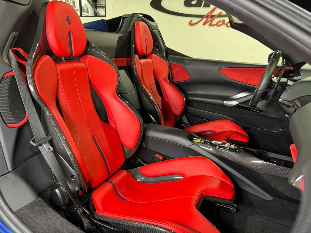 2023 Ferrari SF90 Spider Blu Tour De France paint, carbon racing seats, suspension lifter, JBL audio AND MUCH MORE!! Fort Lauderdale FL