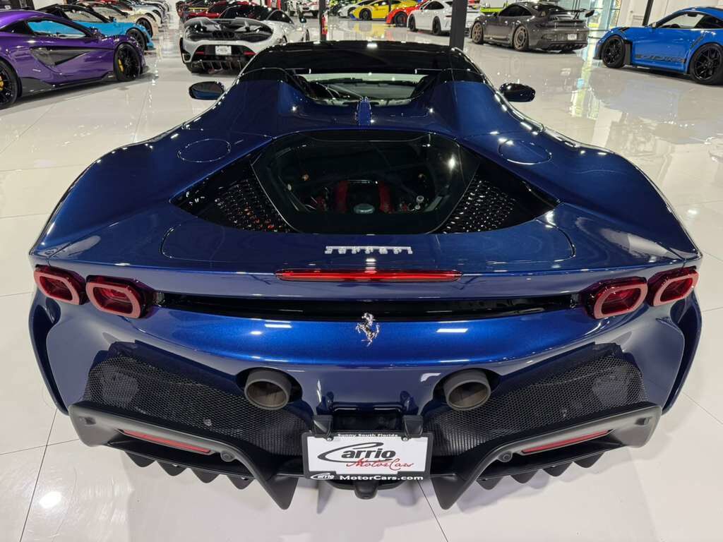 2023 Ferrari SF90 Spider Blu Tour De France paint, carbon racing seats, suspension lifter, JBL audio AND MUCH MORE!! Fort Lauderdale FL