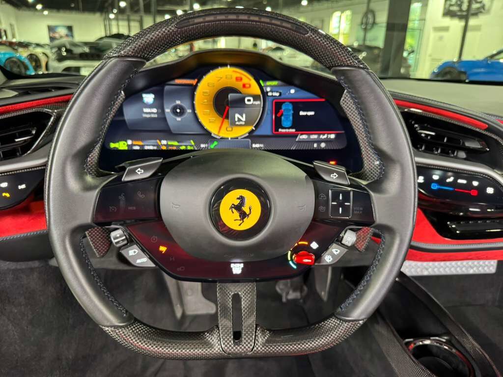 2023 Ferrari SF90 Spider Blu Tour De France paint, carbon racing seats, suspension lifter, JBL audio AND MUCH MORE!! Fort Lauderdale FL