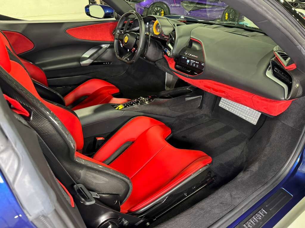 2023 Ferrari SF90 Spider Blu Tour De France paint, carbon racing seats, suspension lifter, JBL audio AND MUCH MORE!! Fort Lauderdale FL