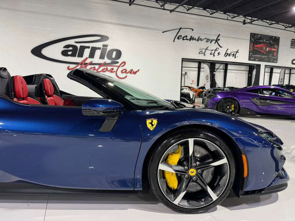 2023 Ferrari SF90 Spider Blu Tour De France paint, carbon racing seats, suspension lifter, JBL audio AND MUCH MORE!! Fort Lauderdale FL