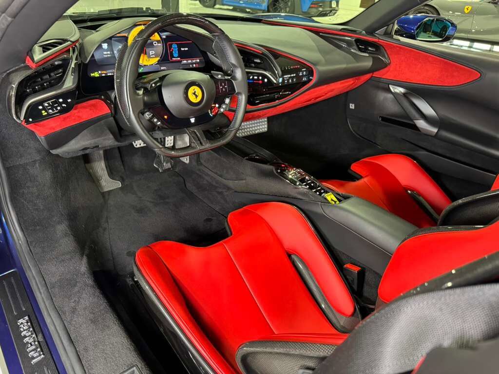 2023 Ferrari SF90 Spider Blu Tour De France paint, carbon racing seats, suspension lifter, JBL audio AND MUCH MORE!! Fort Lauderdale FL