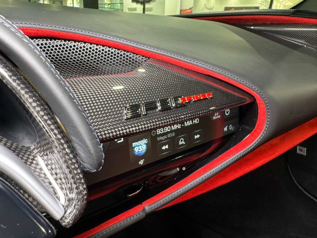 2023 Ferrari SF90 Spider Blu Tour De France paint, carbon racing seats, suspension lifter, JBL audio AND MUCH MORE!! Fort Lauderdale FL
