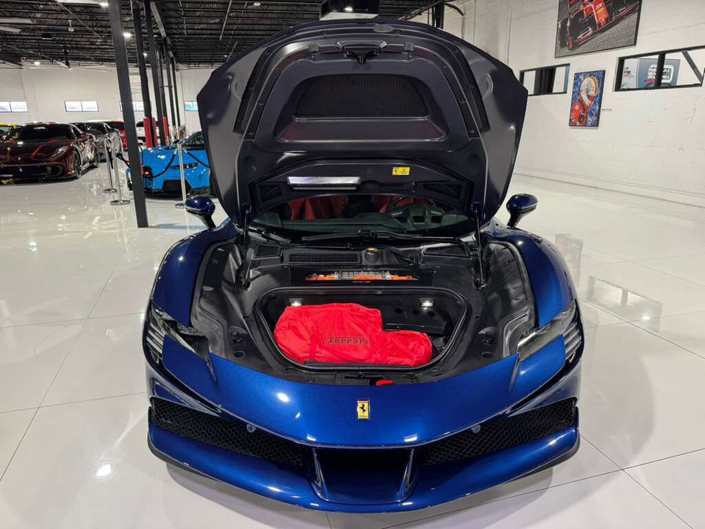 2023 Ferrari SF90 Spider Blu Tour De France paint, carbon racing seats, suspension lifter, JBL audio AND MUCH MORE!! Fort Lauderdale FL