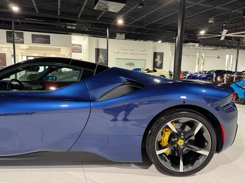 2023 Ferrari SF90 Spider Blu Tour De France paint, carbon racing seats, suspension lifter, JBL audio AND MUCH MORE!! Fort Lauderdale FL