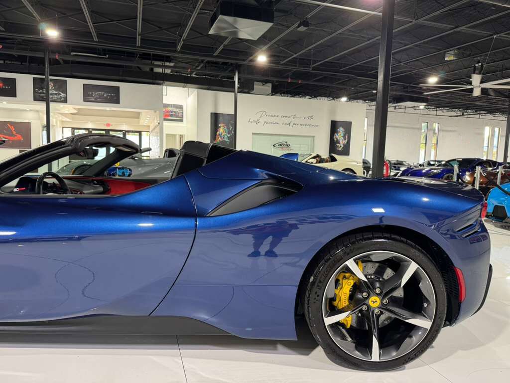 2023 Ferrari SF90 Spider Blu Tour De France paint, carbon racing seats, suspension lifter, JBL audio AND MUCH MORE!! Fort Lauderdale FL