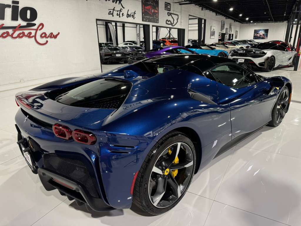 2023 Ferrari SF90 Spider Blu Tour De France paint, carbon racing seats, suspension lifter, JBL audio AND MUCH MORE!! Fort Lauderdale FL