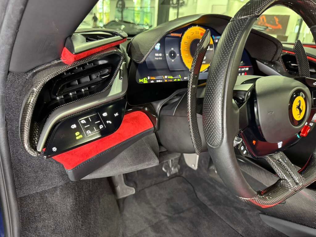 2023 Ferrari SF90 Spider Blu Tour De France paint, carbon racing seats, suspension lifter, JBL audio AND MUCH MORE!! Fort Lauderdale FL