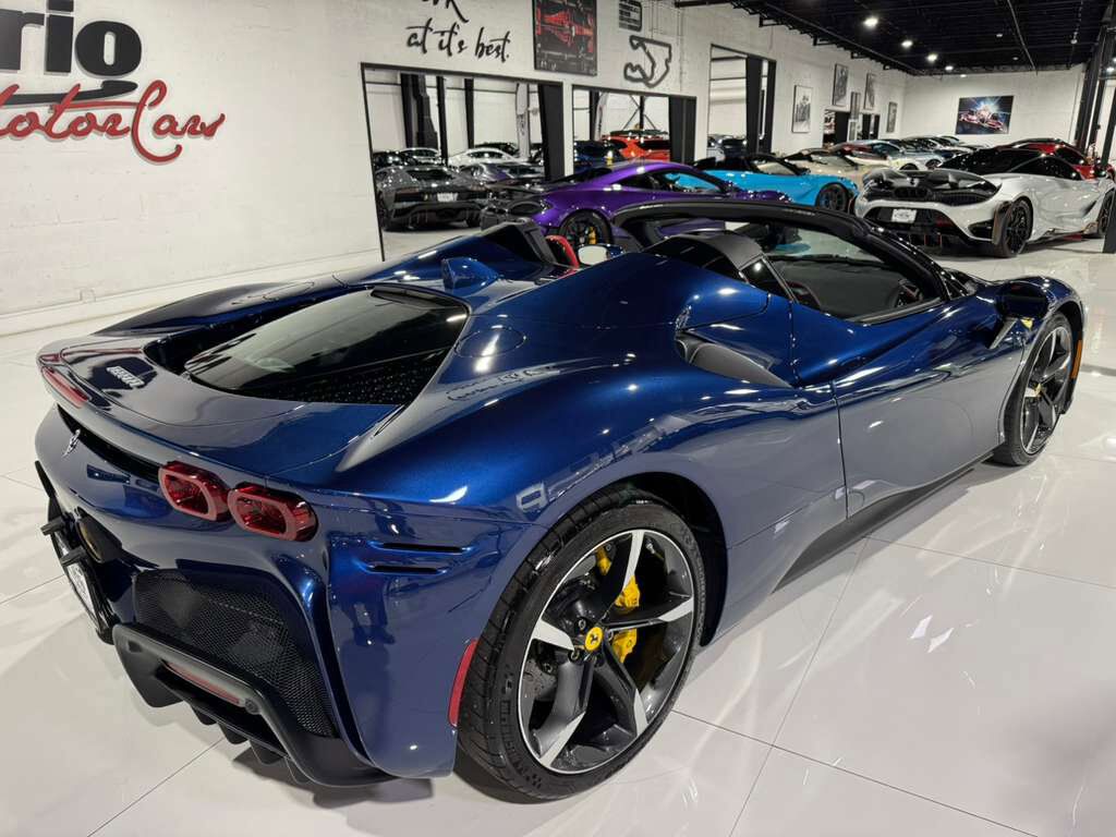 2023 Ferrari SF90 Spider Blu Tour De France paint, carbon racing seats, suspension lifter, JBL audio AND MUCH MORE!! Fort Lauderdale FL