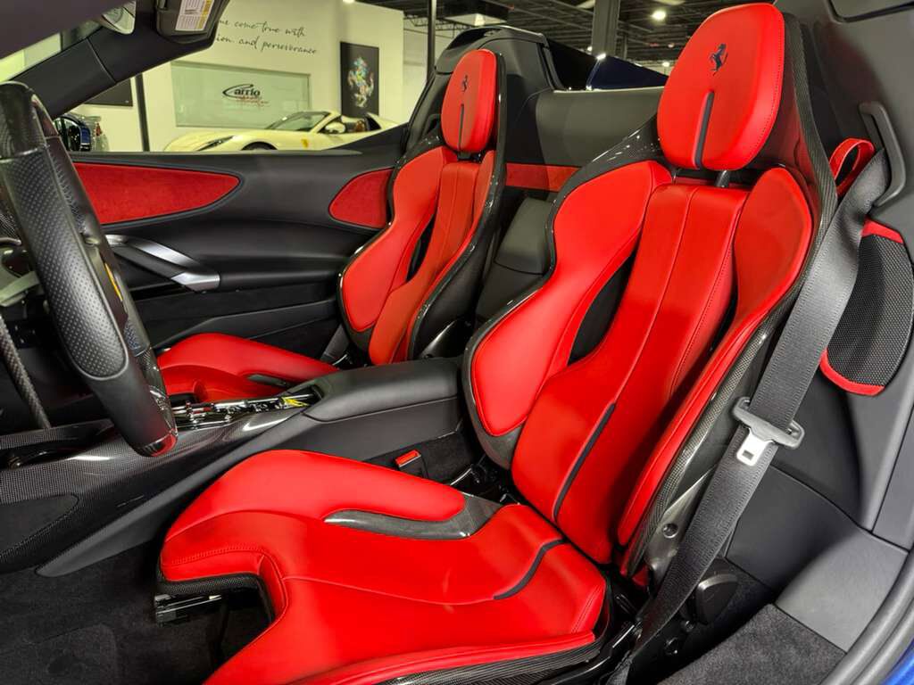 2023 Ferrari SF90 Spider Blu Tour De France paint, carbon racing seats, suspension lifter, JBL audio AND MUCH MORE!! Fort Lauderdale FL