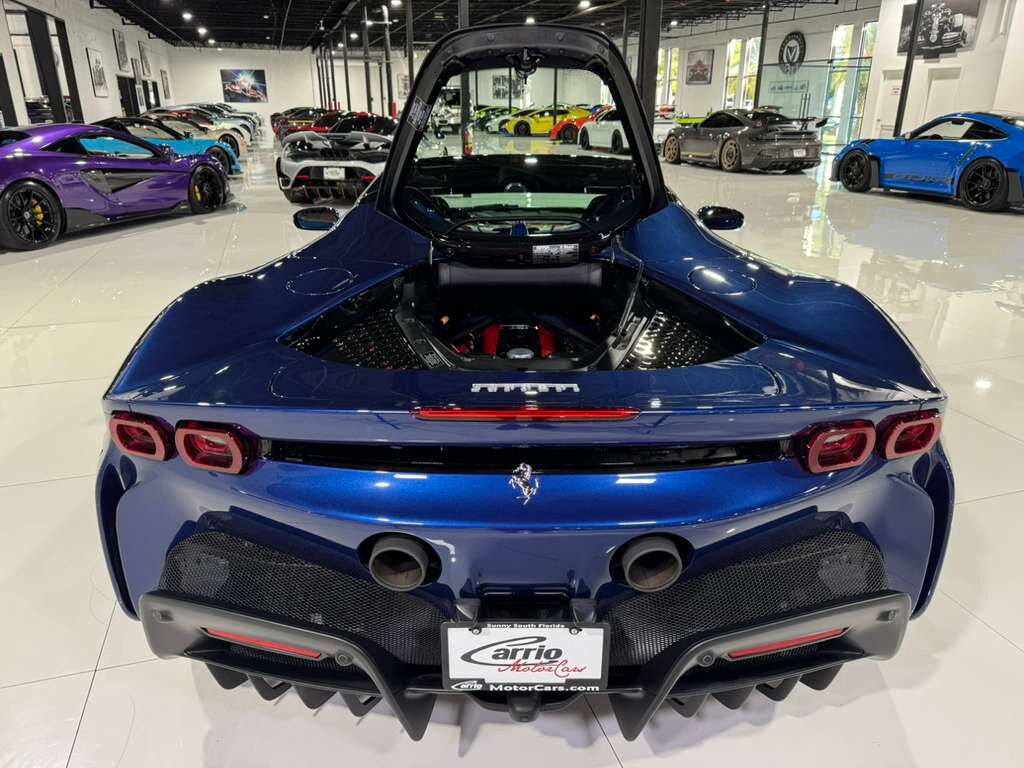 2023 Ferrari SF90 Spider Blu Tour De France paint, carbon racing seats, suspension lifter, JBL audio AND MUCH MORE!! Fort Lauderdale FL