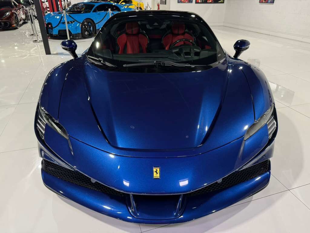 2023 Ferrari SF90 Spider Blu Tour De France paint, carbon racing seats, suspension lifter, JBL audio AND MUCH MORE!! Fort Lauderdale FL