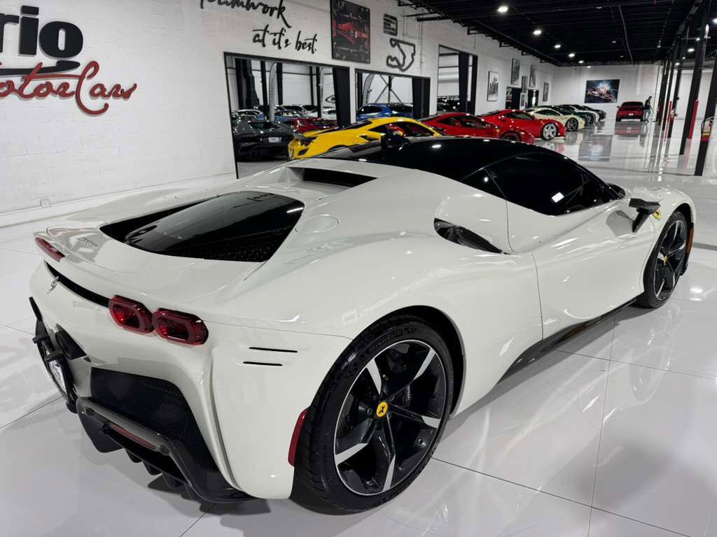 2023 Ferrari SF90 Stradale Bianco Avus paint, two-tone bodywork, JBL Professional Audio, XL carbon racing seats AND MUCH MORE!! Fort Lauderdale FL