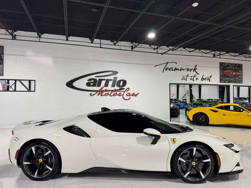 2023 Ferrari SF90 Stradale Bianco Avus paint, two-tone bodywork, JBL Professional Audio, XL carbon racing seats AND MUCH MORE!! Fort Lauderdale FL